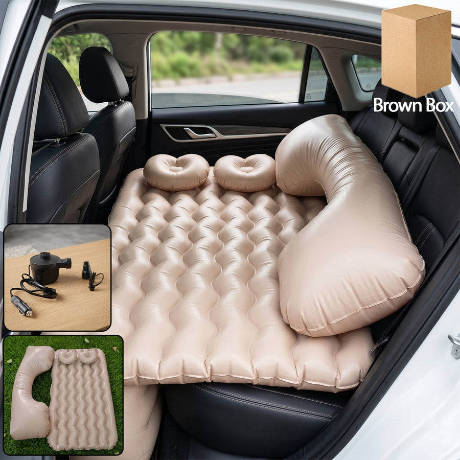 Car Air Mattress – Inflatable Bed Set with Pump & Pillows