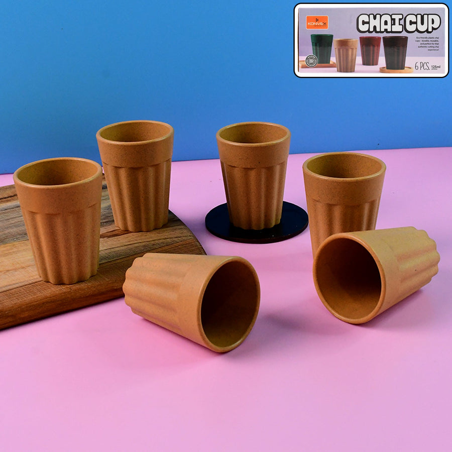 Traditional Chai Cups – Durable Set of 6 for Authentic Tea