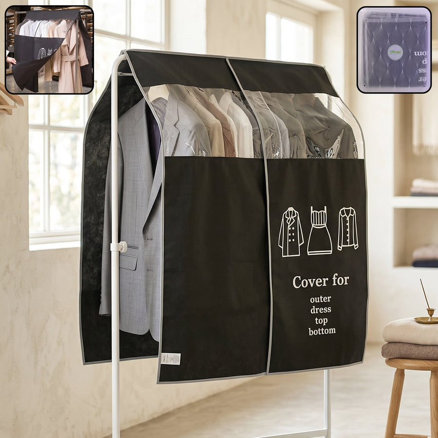 Hanging Garment Dust Cover – Keeps Clothes Neat & Dust-Free