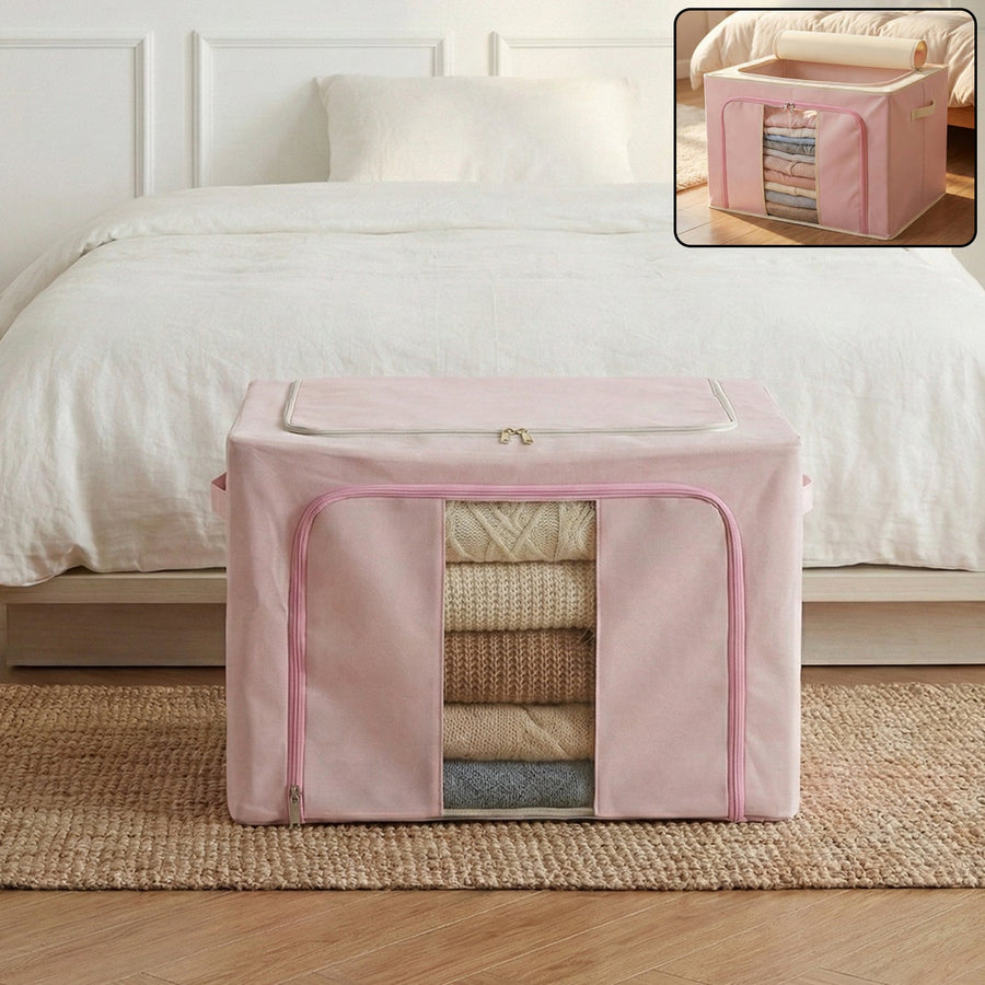 Foldable Fabric Clothes Storage Organizer Box - Space-Saving Design
