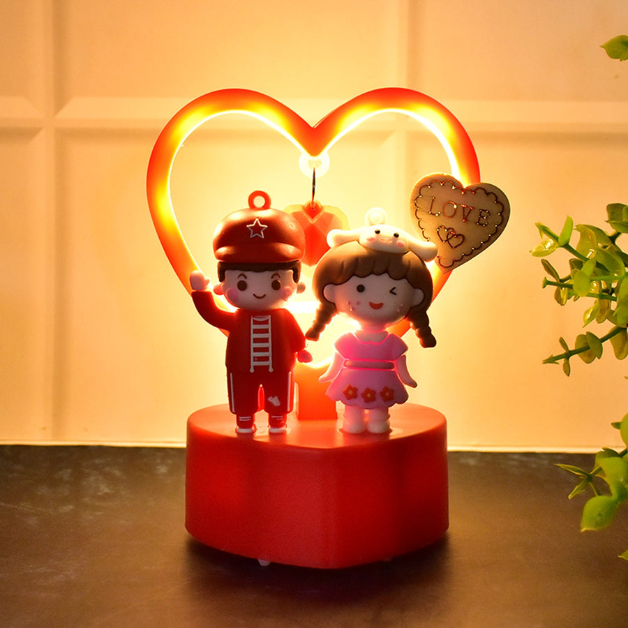 Romantic Couple Love Showpiece – Heart Frame Decor Gift