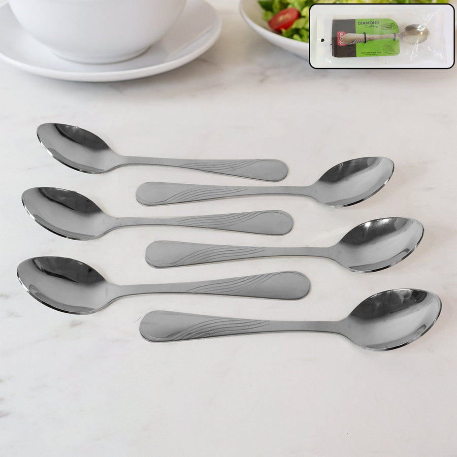 Stainless Steel Dining Spoon Set – Durable 6-Piece Collection
