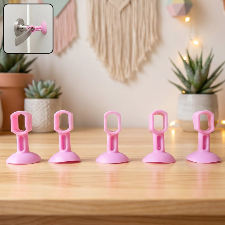 Silicone Door Stopper for Wall Protection with Suction Base