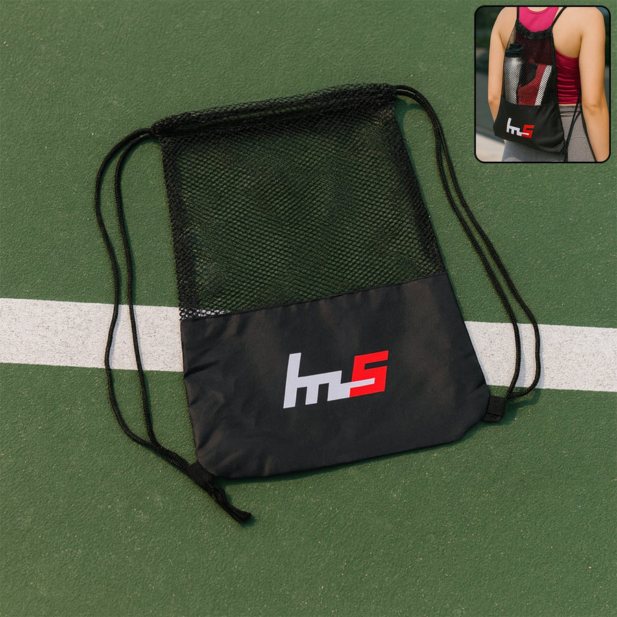 Mesh Drawstring Gym Sack – Breathable Sports Backpack for Workouts