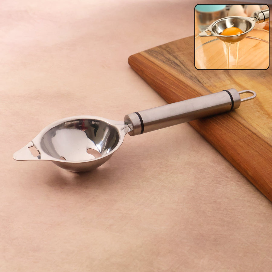 Stainless Steel Egg Separator – Durable Yolk & White Separator