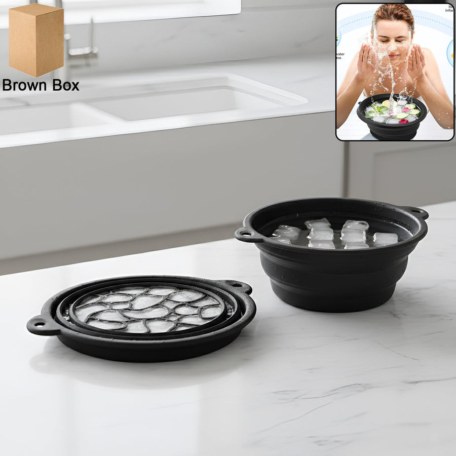 Silicone Ice Facial Bowl – Portable Foldable Cold Therapy, Face Bowl, FACIAL BOWL, ICE BOWL