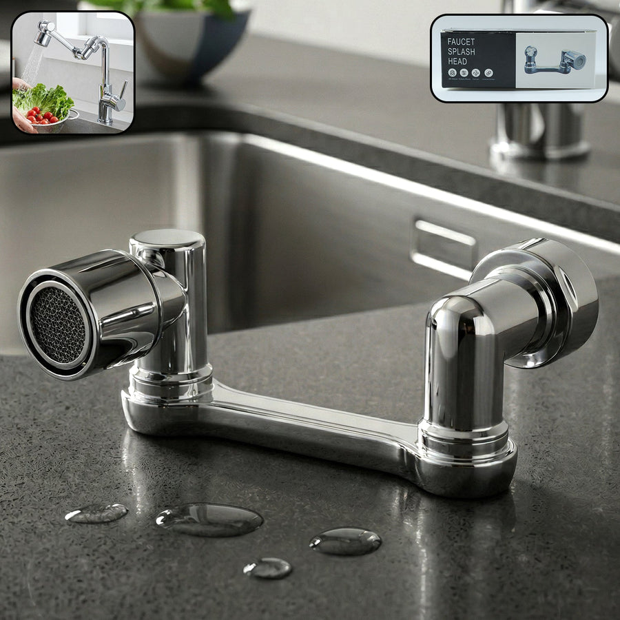 Adjustable 360° Rotating Faucet Head – Water Saving & Flexible Control