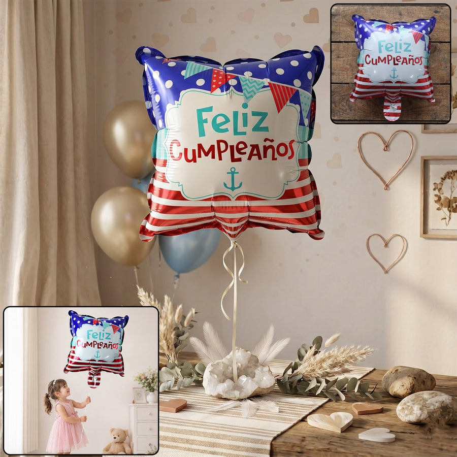 Feliz Cumpleanos Foil Birthday Balloon – Bright Party Decor