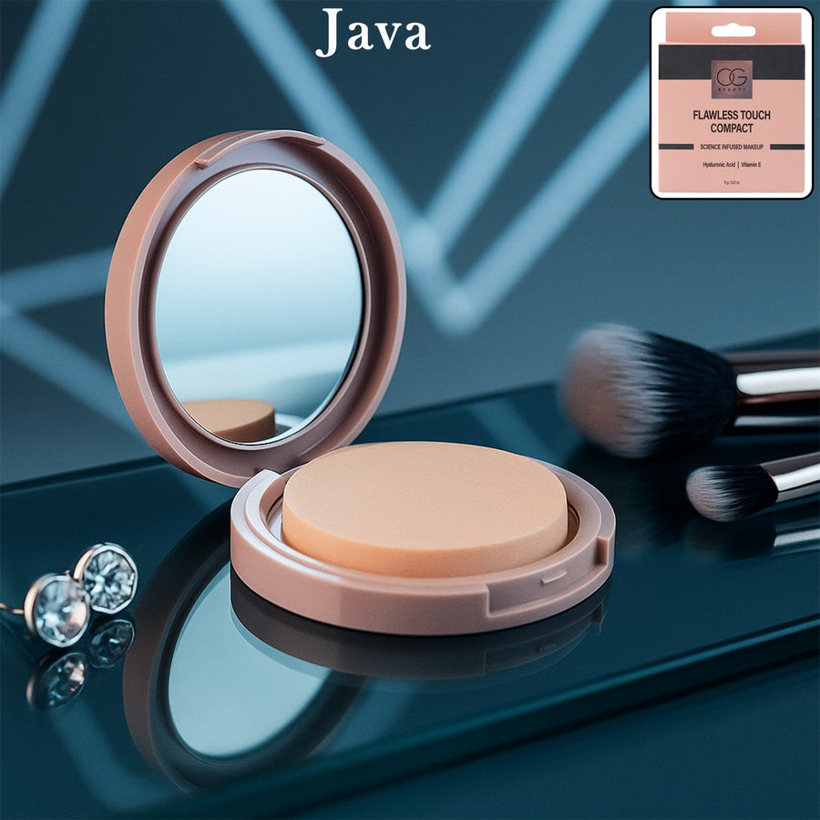 Java Compact Powder – Long-Lasting Matte Finish, 9gm