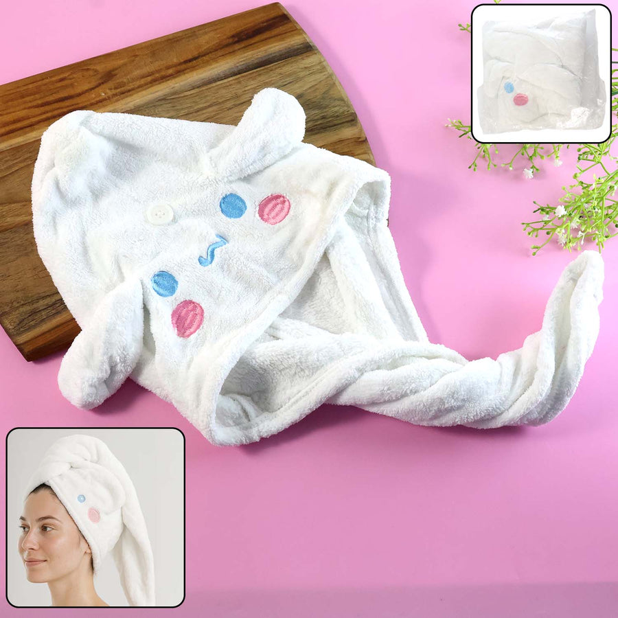 Hair Drying Towel Cap – Ultra Soft Microfiber Quick-Dry Wrap