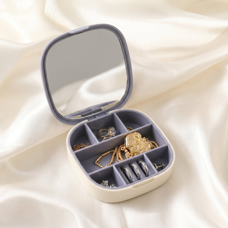 Plastic Jewelry Storage Box – Compact & Travel-Friendly Organizer