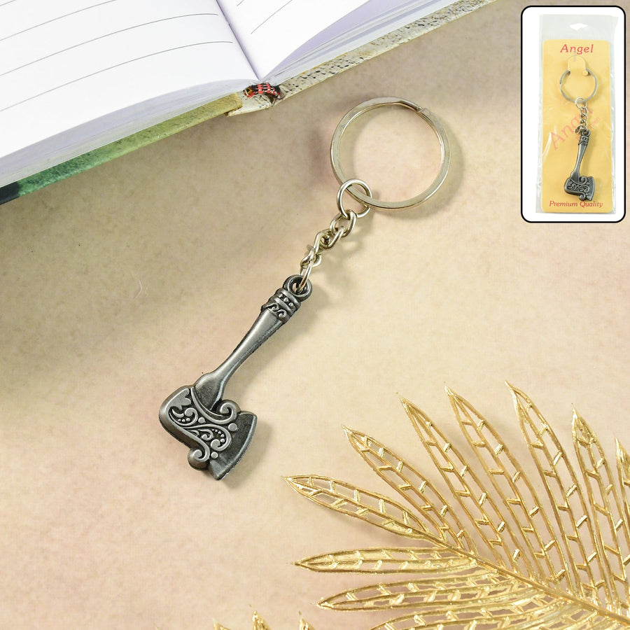 Axe Shape Metal Keychain – Durable Vintage Style Accessory