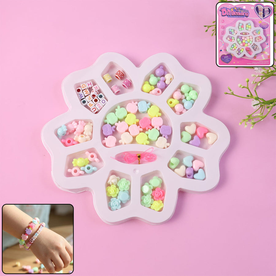 DIY Beading Jewellery Making Kit – Creative Bracelet & Necklace Set for Kids