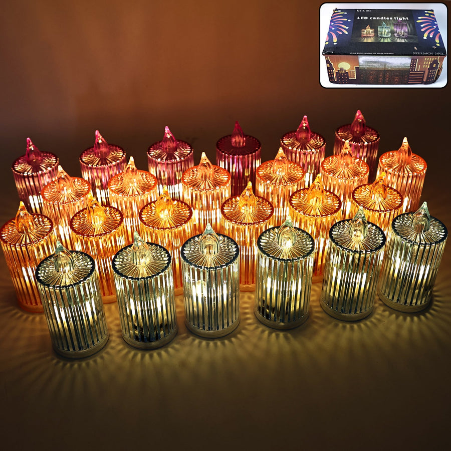 LED Flameless Candle Light Set – 24 Pc Decorative Ambiance