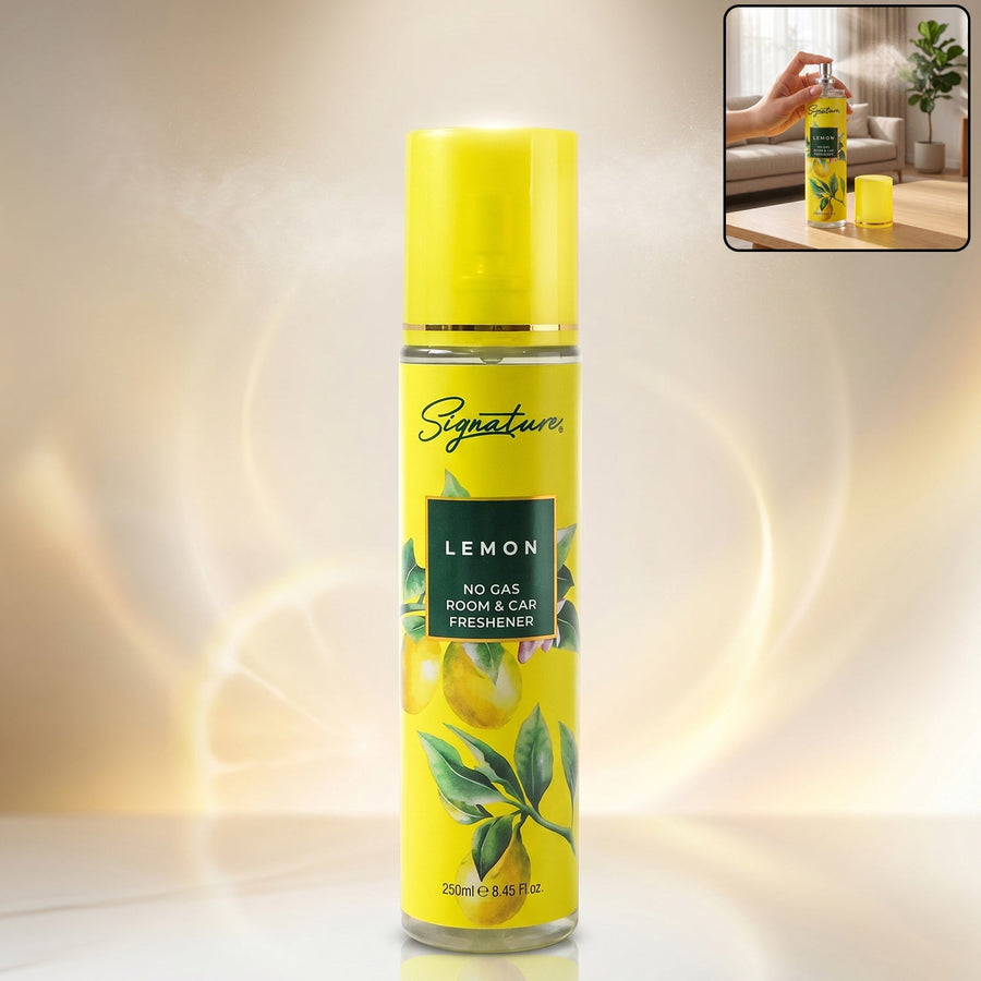 Lemon Room & Car Freshener Spray – Long-Lasting Citrus Fragrance
