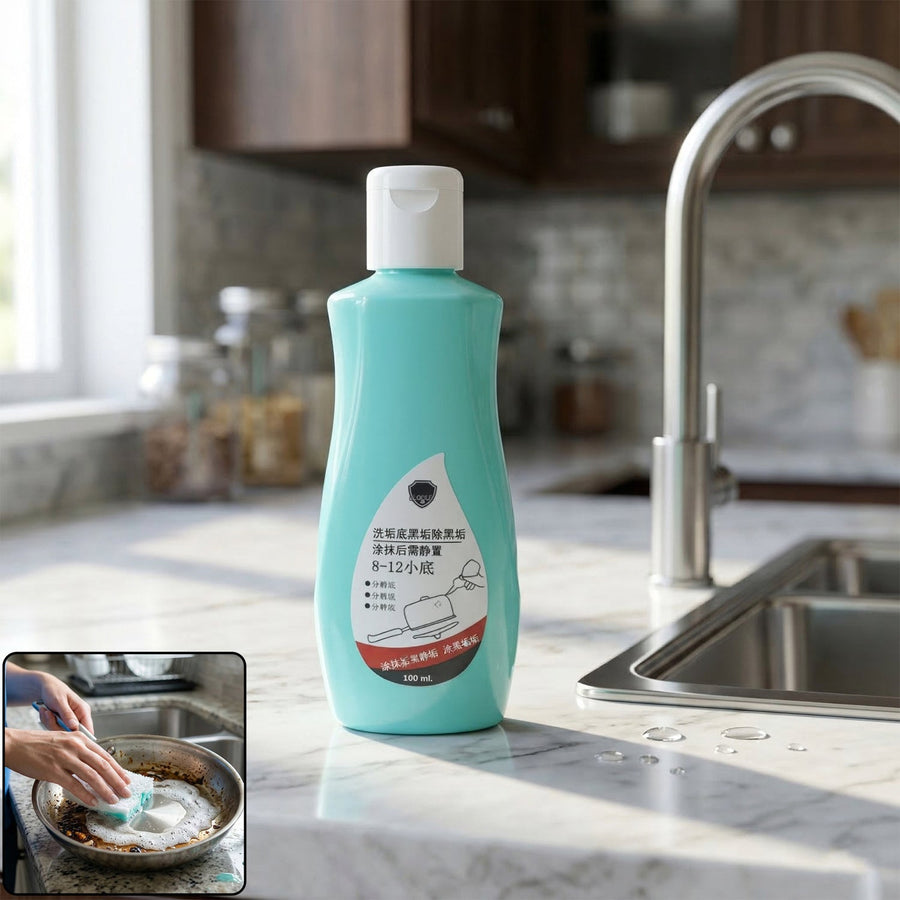 Cookware Bottom Cleaner Liquid – Powerful Stain & Grease Removal