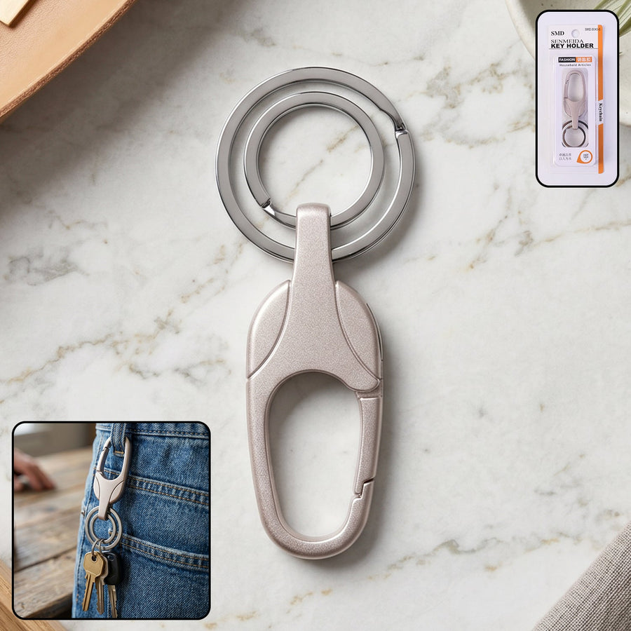 Keychain – Durable Metal with Secure Carabiner Clip for Keys & EDC