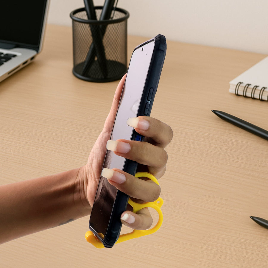 Hand Mobile Stand – Compact Plastic Phone Holder in Mix Colors