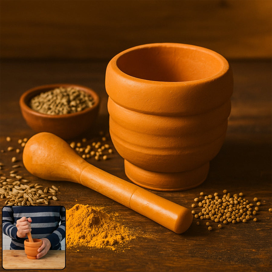 Plastic Mortar & Pestle Set – Unbreakable & BPA-Free