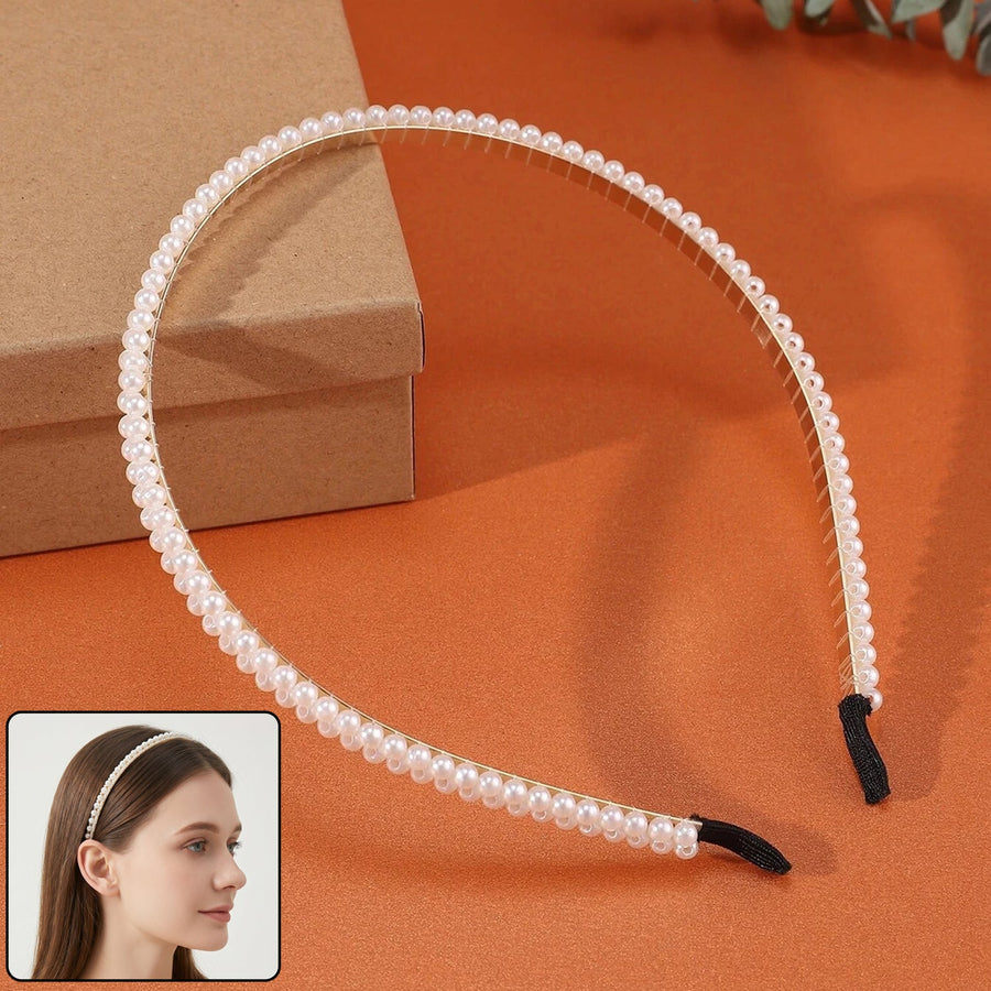 Premium Pearl Embellished Hairband – Elegant & Comfortable Fit
