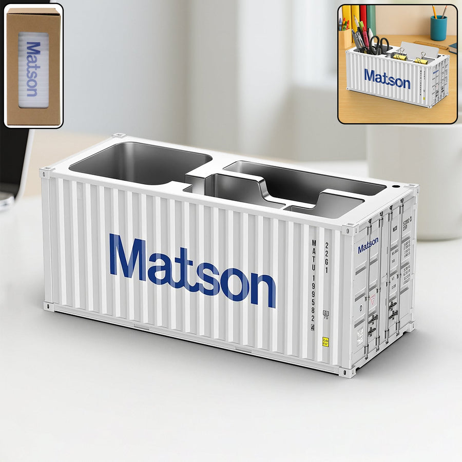 Container-Style Desk Organizer – Multi-Compartment Storage Box