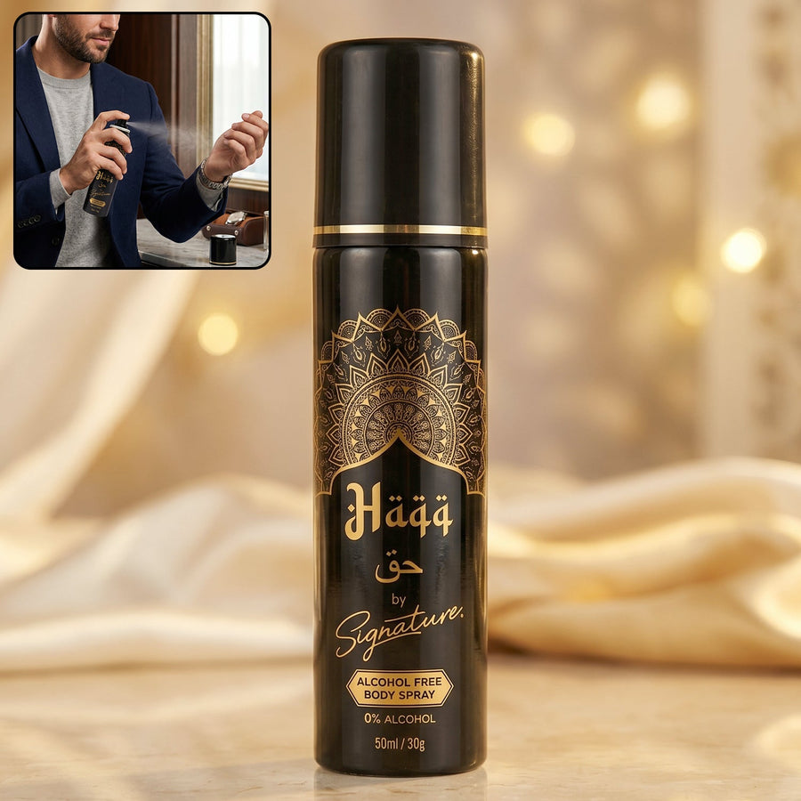 Signature Haqq Body Spray – Long-Lasting, Alcohol-Free Fragrance