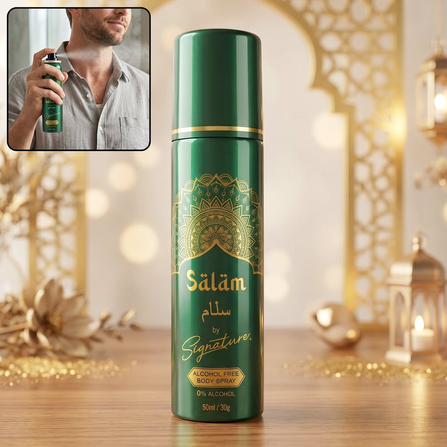 Signature Salam Men’s Body Spray – Long-Lasting Freshness in 50 ML