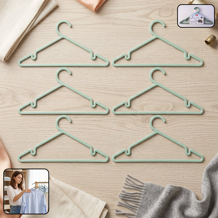 Plastic Clothes Hangers – Non-Slip Design for Safe Grip and Organization