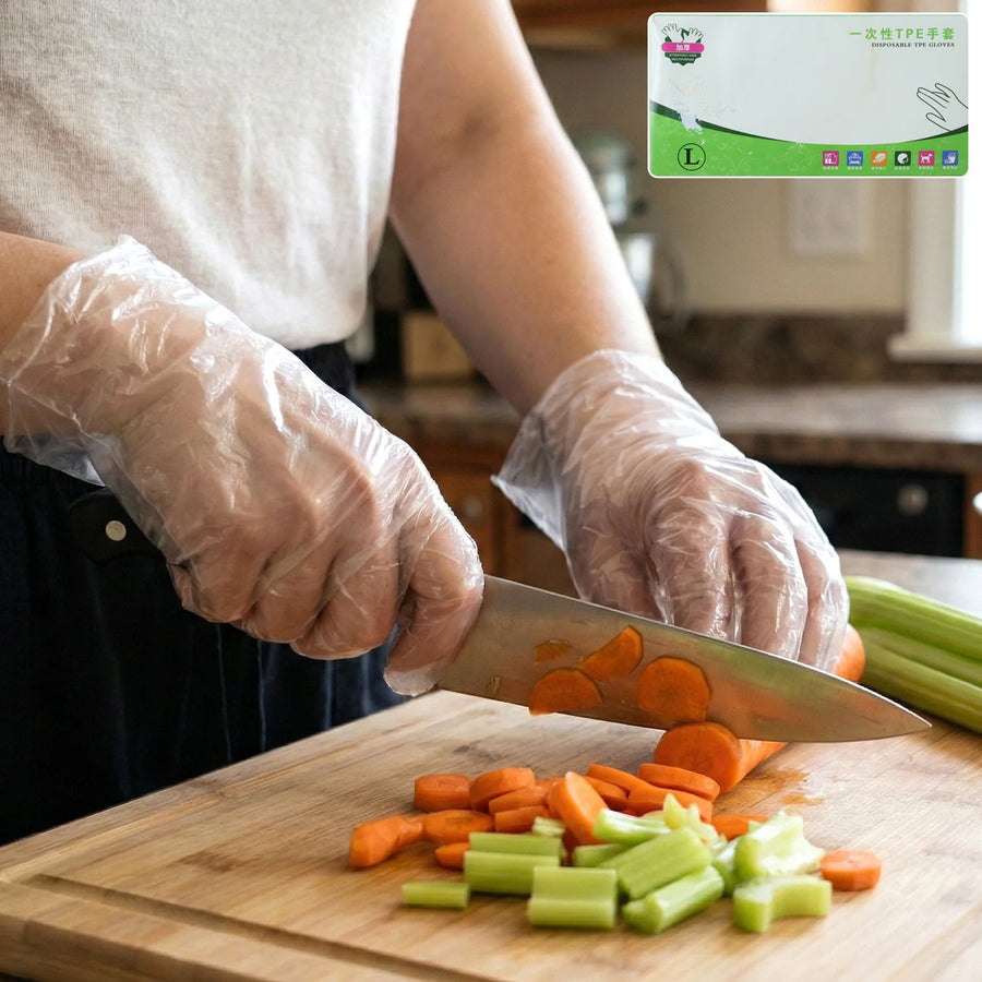 Disposable Plastic Gloves – Pack of 100, Food & Hygiene Safe