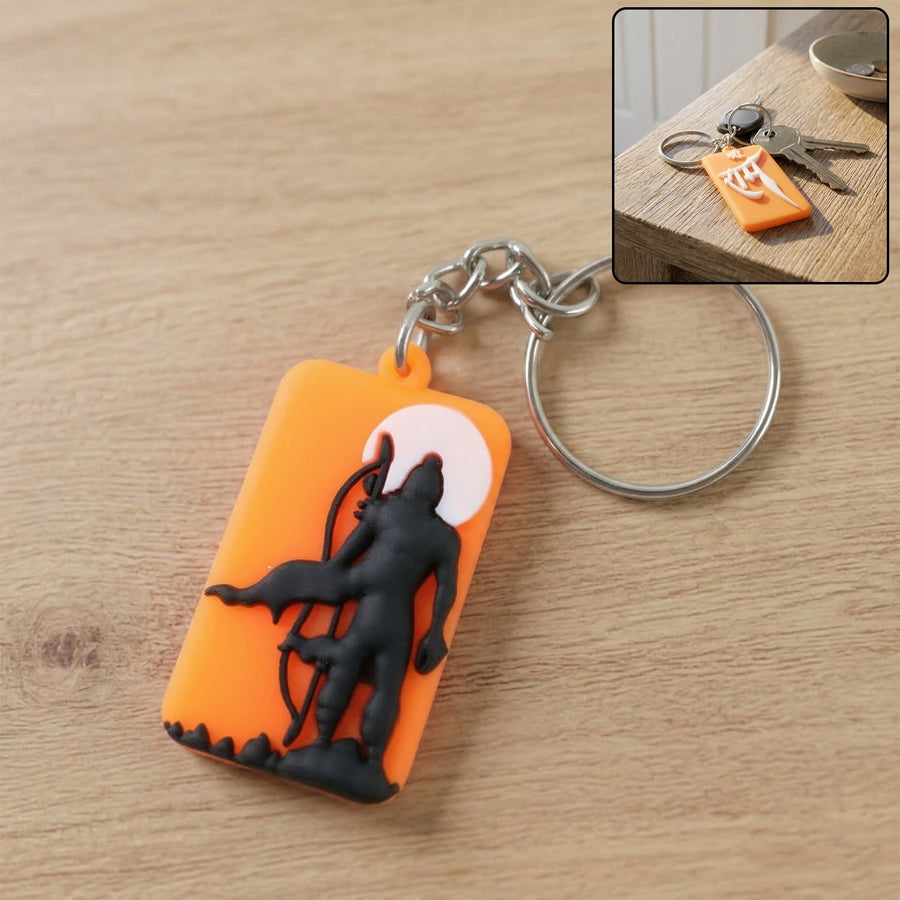Religious Lord Ram Keychain – Spiritual Accessory for Keys and Bags