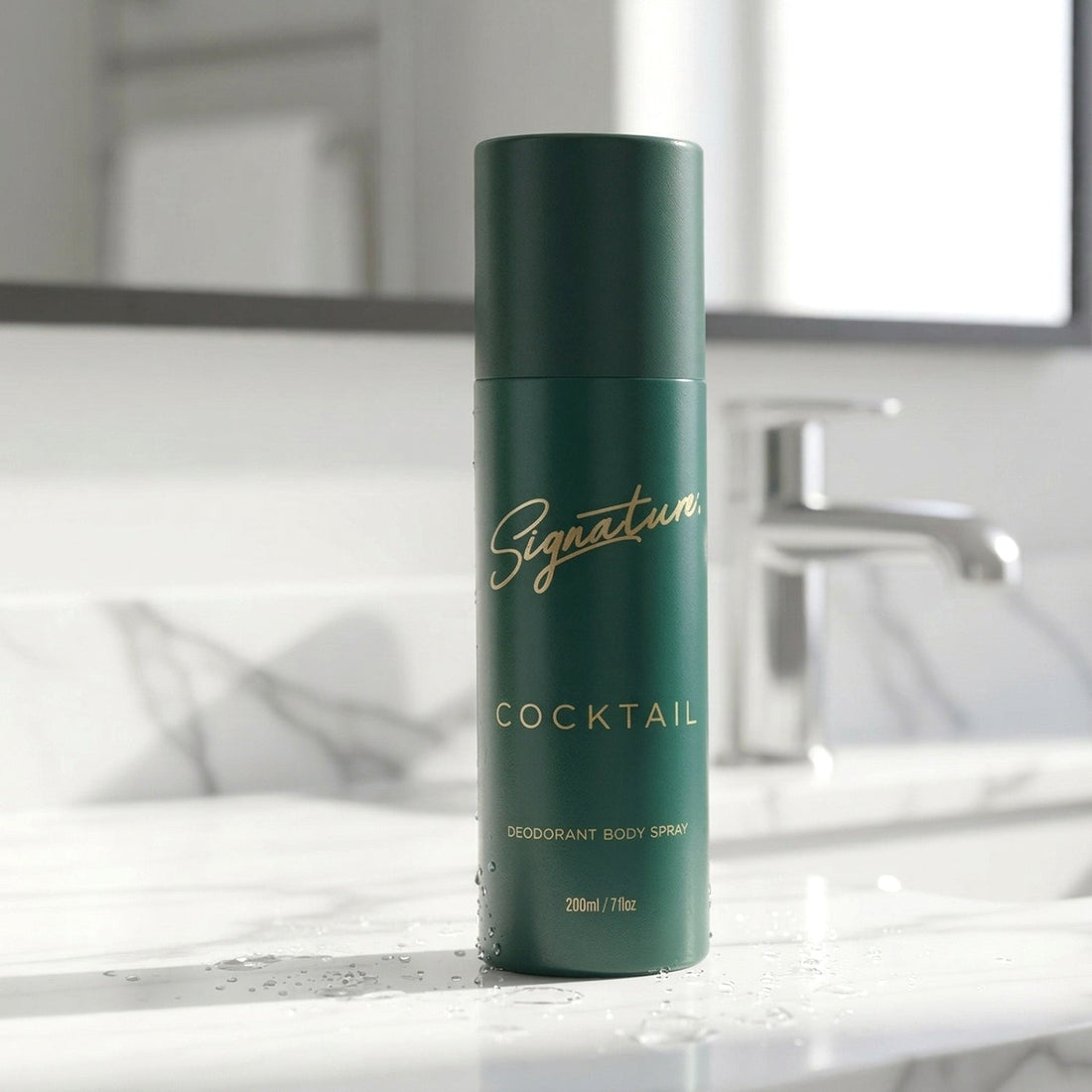 Signature cocktail deodorant body spray 200 ml bottle with masculine fragrance