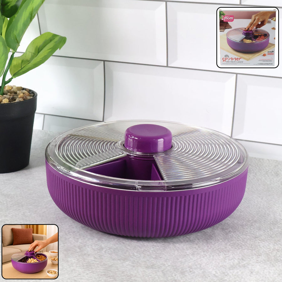 Rotating Dry Fruit Storage Container – Multipurpose Snack Organizer