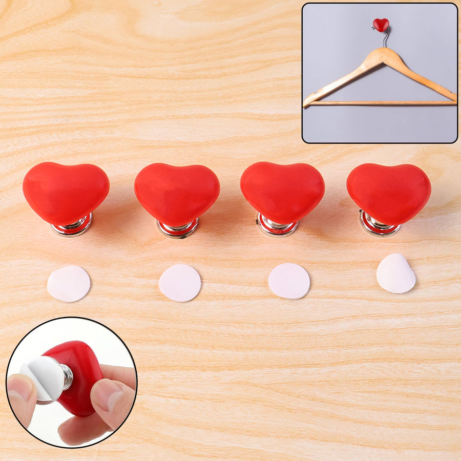 Heart-Shaped Toilet Flush Button – Stylish & Durable 4 Pc Set