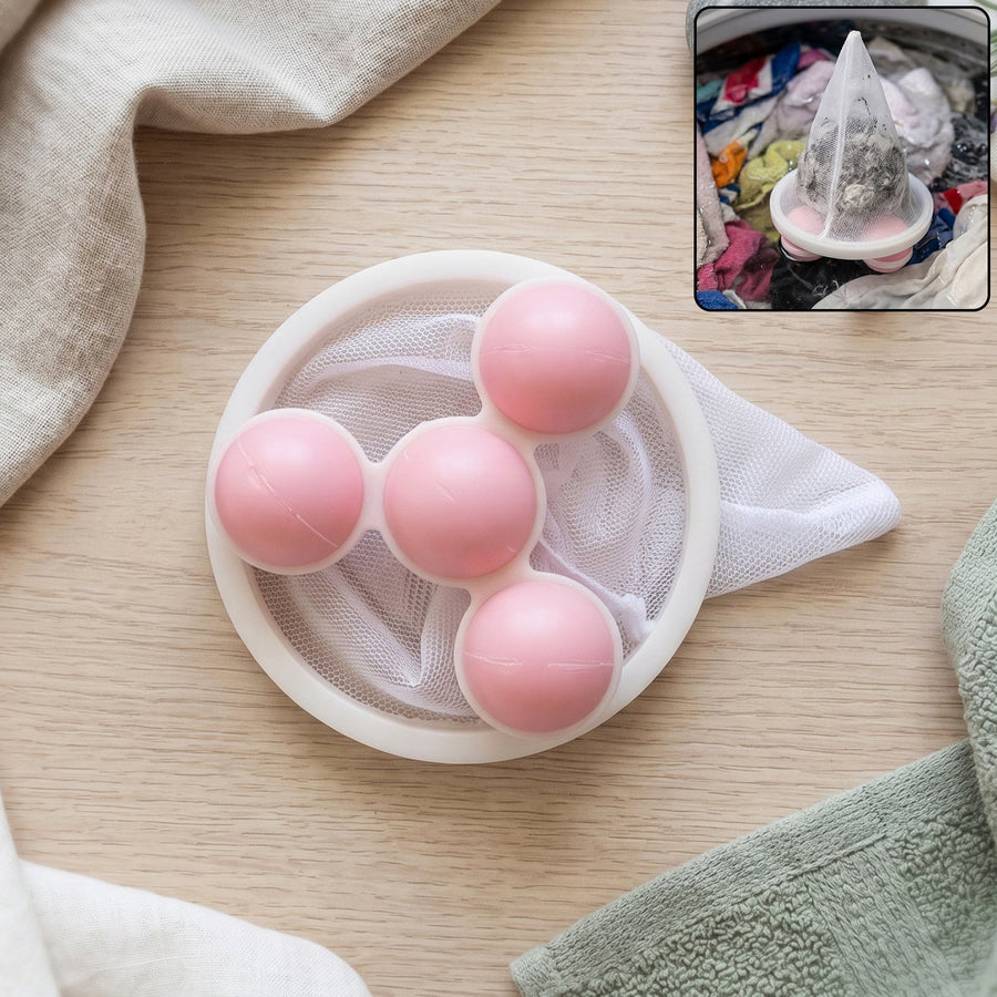 Washing Machine Floating Hair Lint Catcher – Reusable Mesh Filter Balls for Clean Laundry