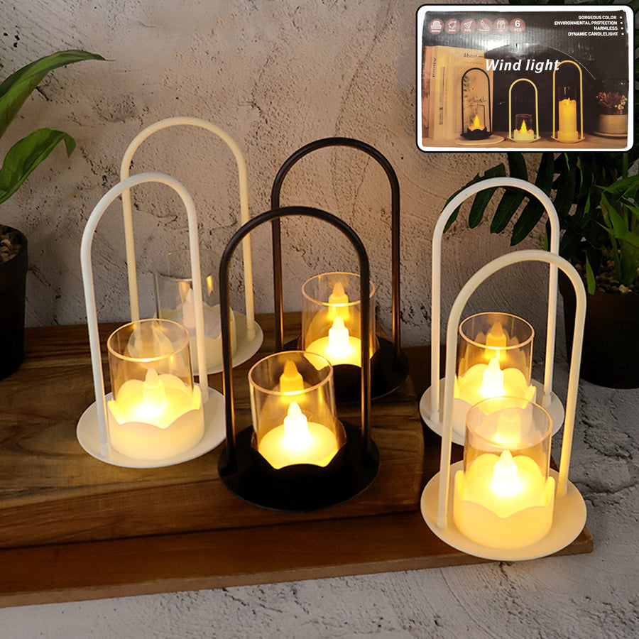 Flameless LED Candles – Elegant Wind Light Style Set of 6
