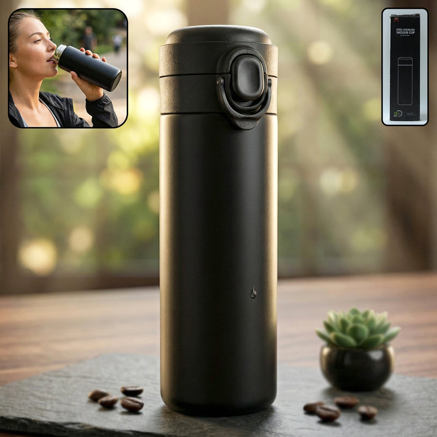 Vacuum Insulated Water Bottle – Keeps Beverages Hot & Cold