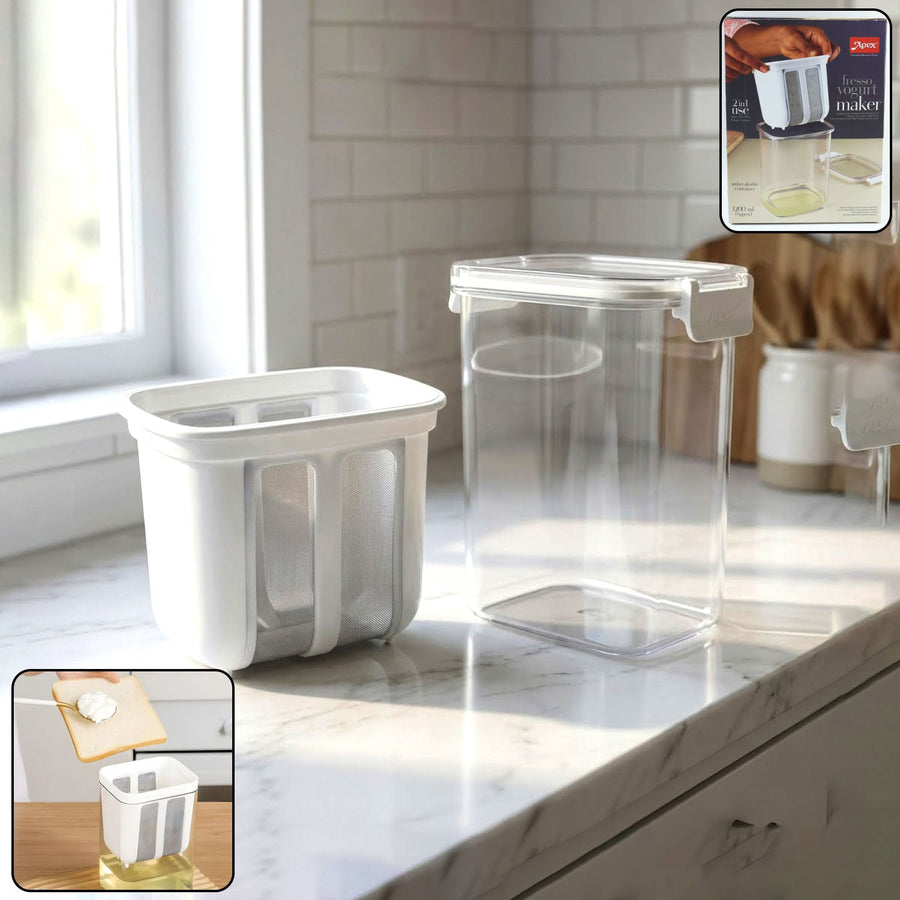 Yogurt Maker – 2-in-1 Greek Yogurt & Curd Strainer for Fresh Dairy