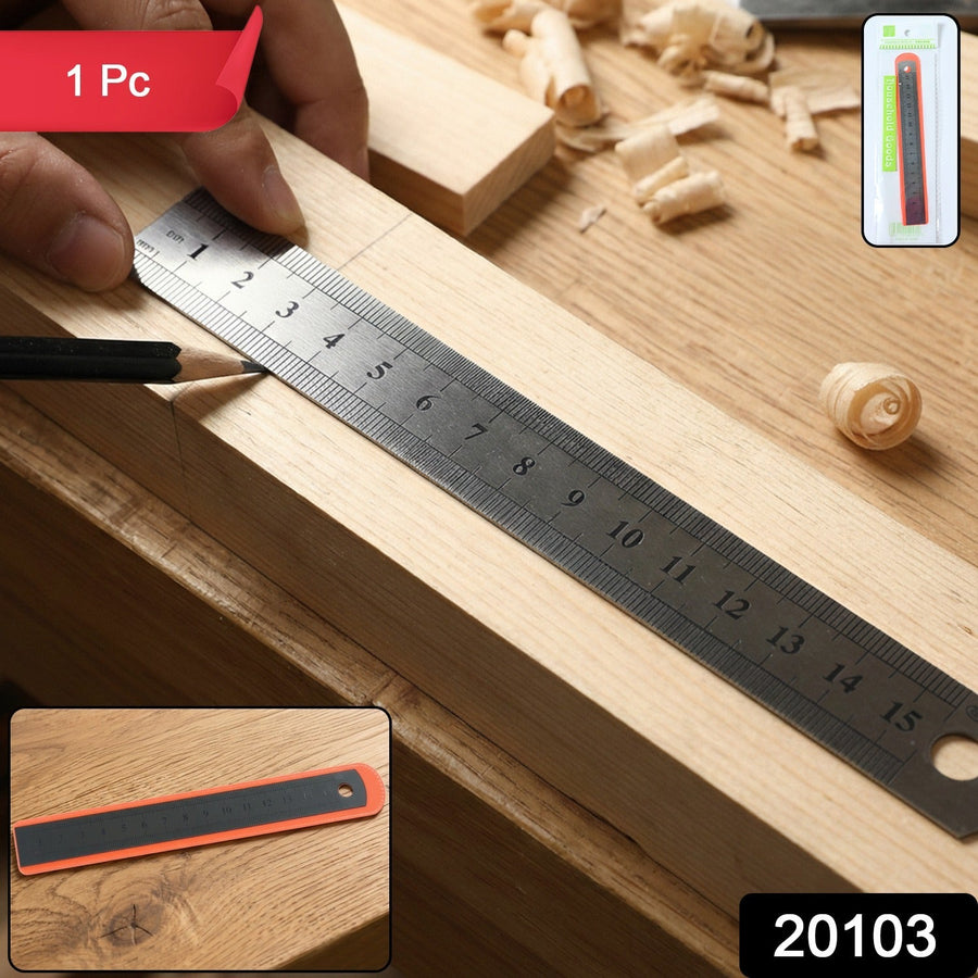 Measuring Ruler – Precision Steel 15 cm with Clear Markings