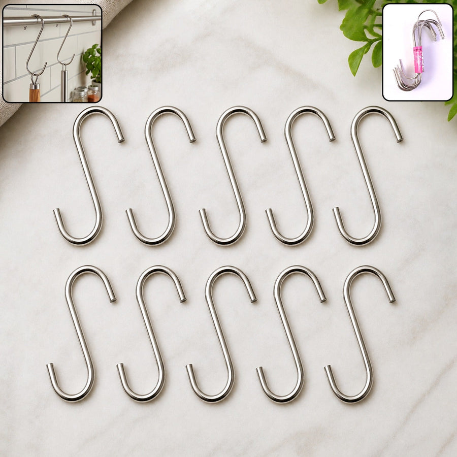 Heavy Duty S-Shaped Hanging Hook – Strong Metal, Multipurpose Use