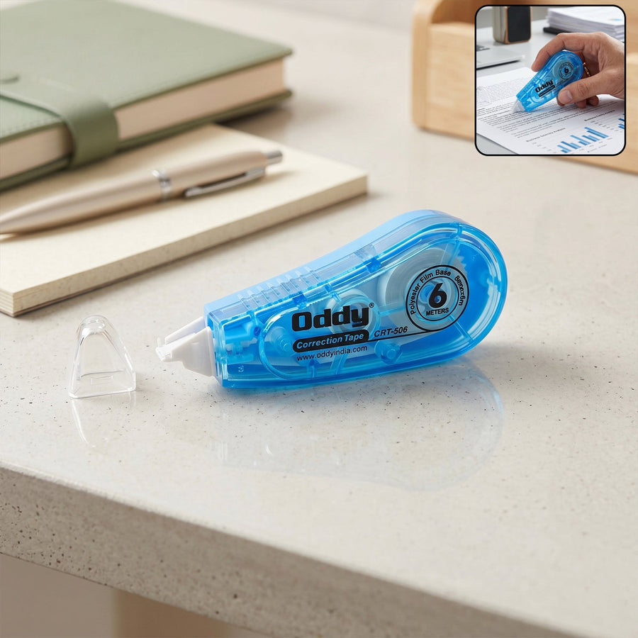 Correction Tape – Smooth, dry, mess-free application for neat writing