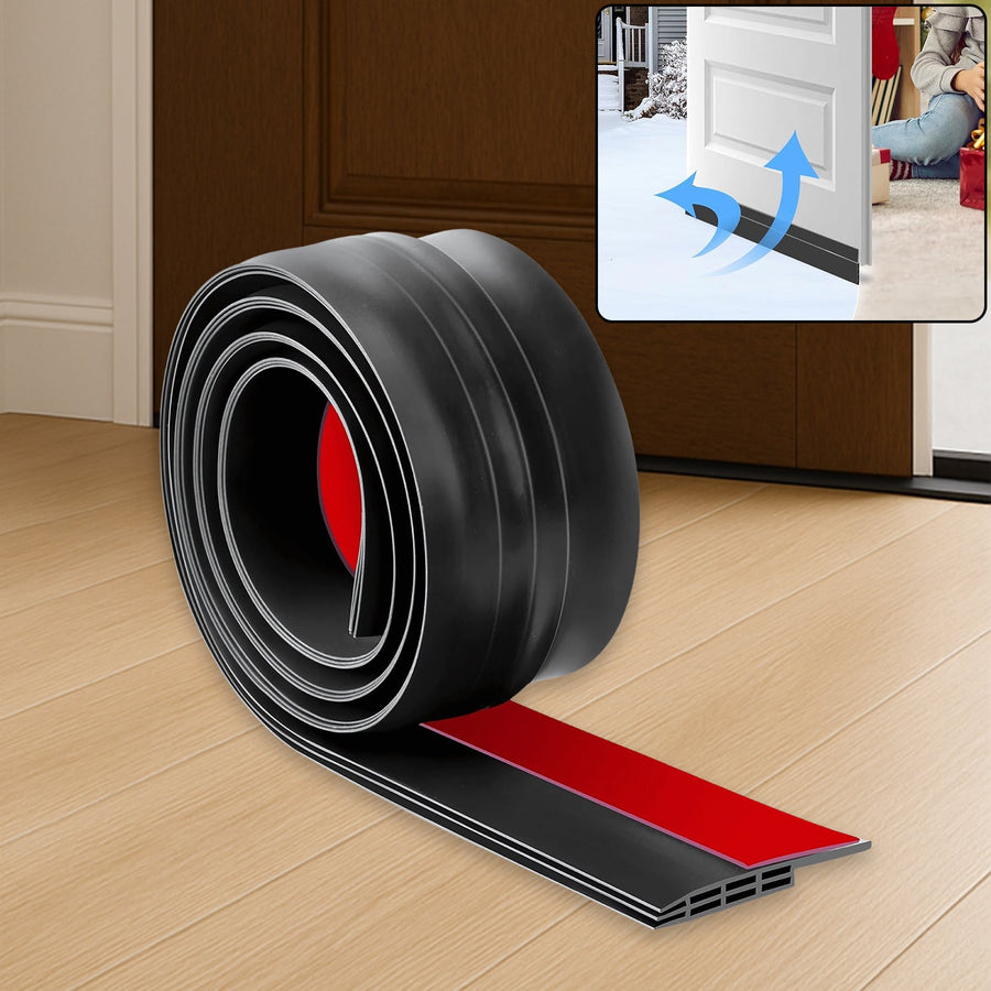 Silicone Door Bottom Seal Strip – 1 Meter Self-Adhesive Noise Reduction