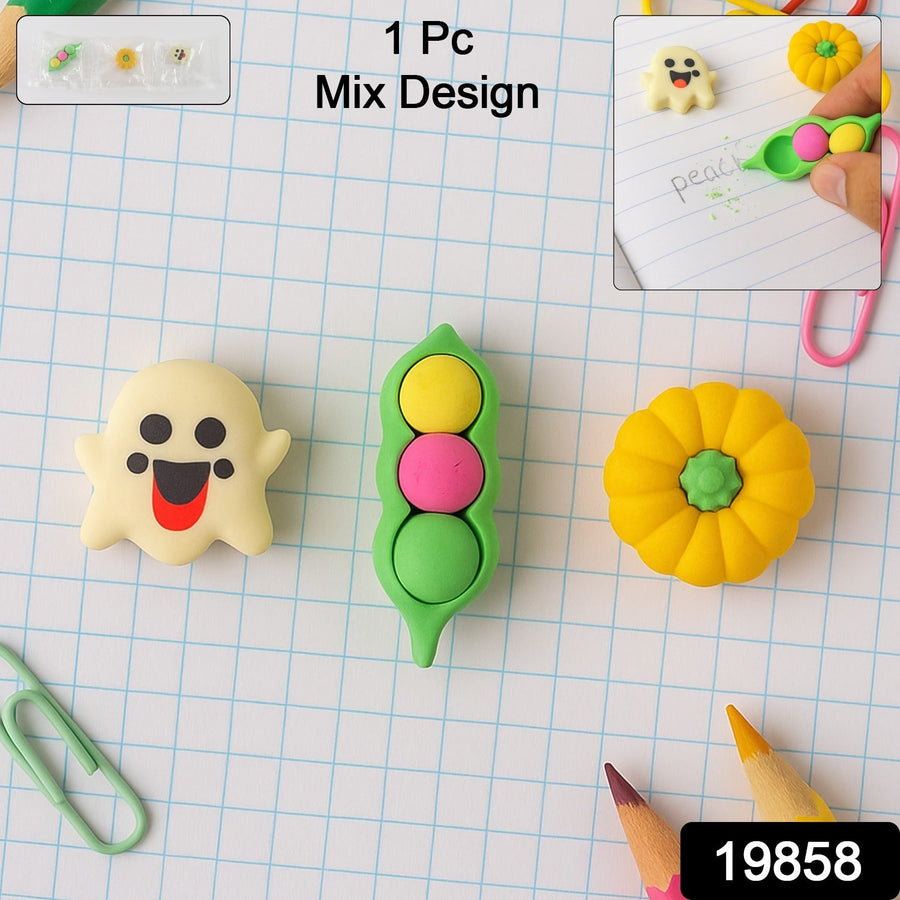 Cartoon Eraser – Soft Non-Toxic 3D Rubber for Kids