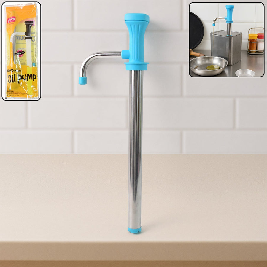 Oil Pump Dispenser – Manual Stainless Steel Kitchen Tool
