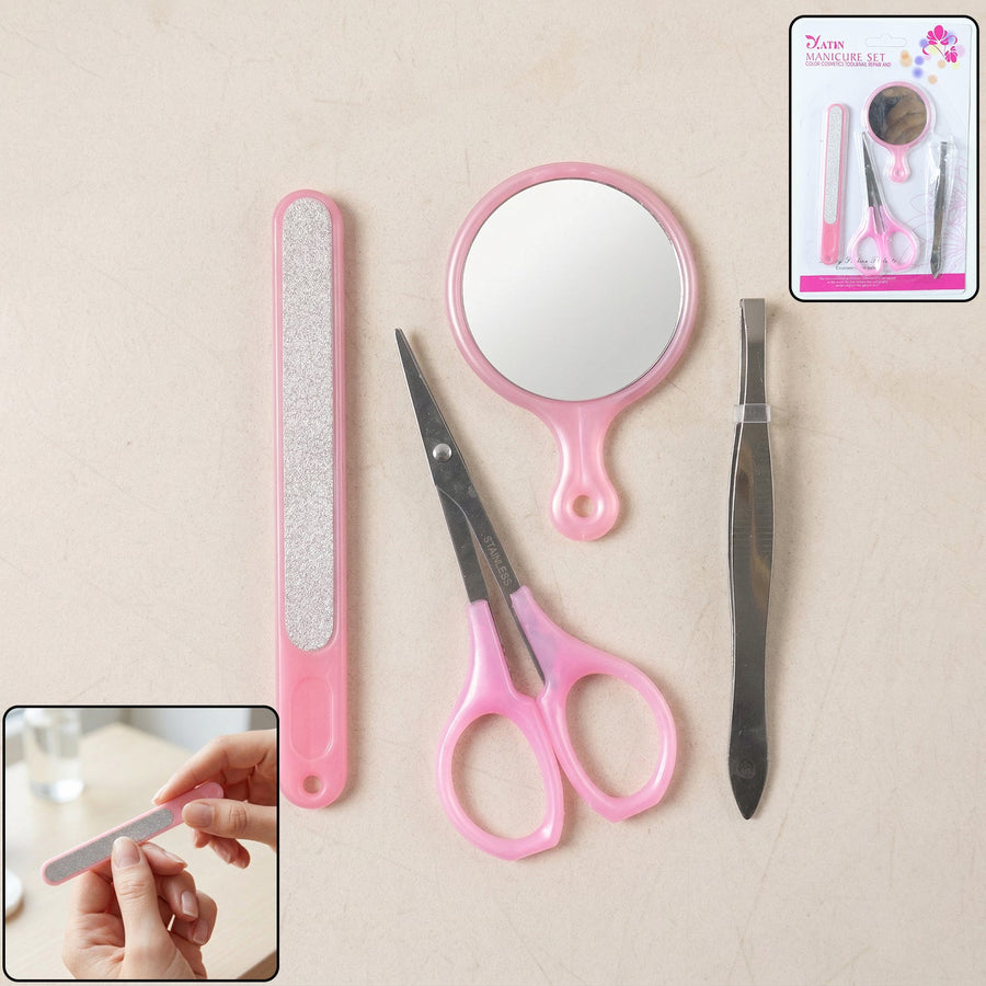4 in 1 manicure and pedicure kit – Compact & versatile grooming set