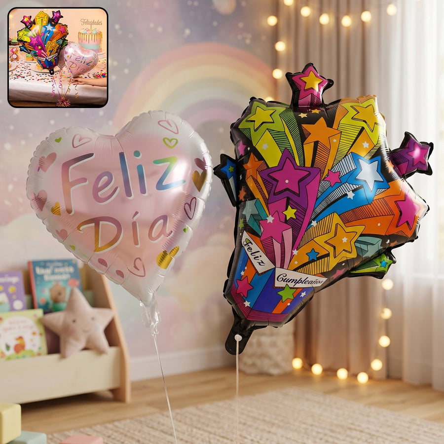 Feliz Dia Celebration Foil Balloon – Vibrant Party Decor