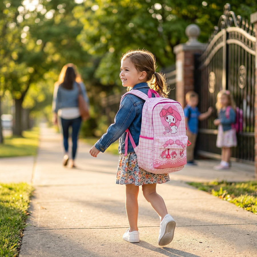 Kids Backpack – Adorable My Melody Design with Bow & Bunny