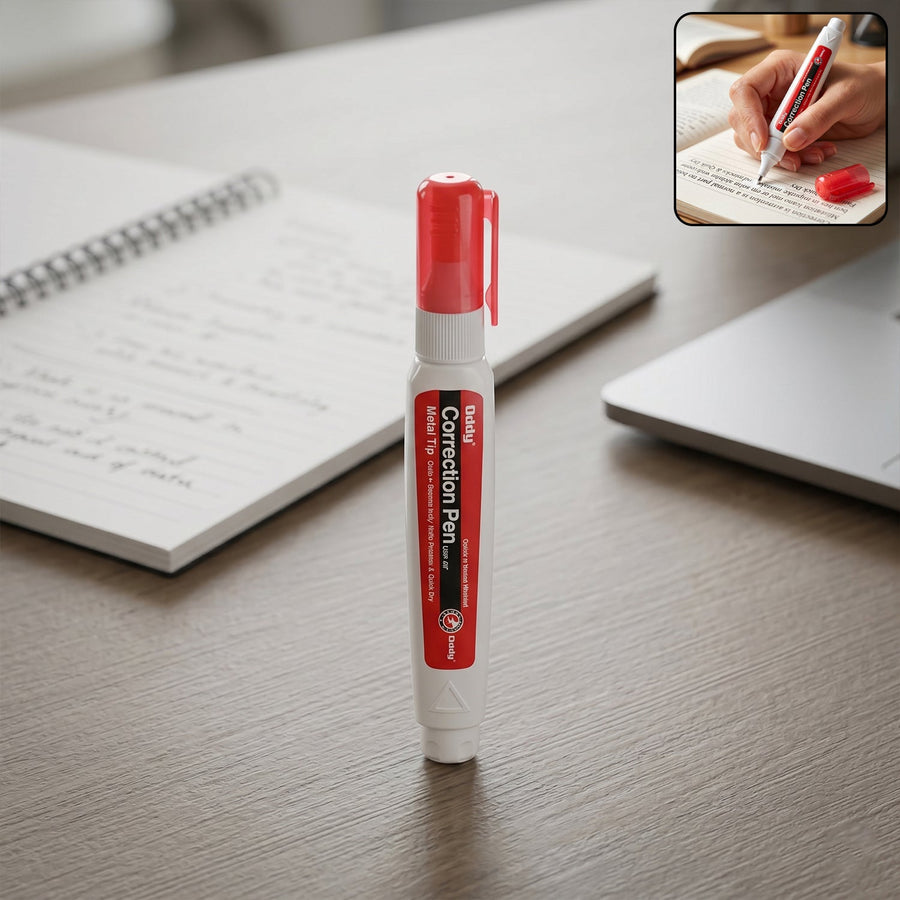 Correction Pen – Precise, Quick-Dry & Mess-Free for Clear Writing